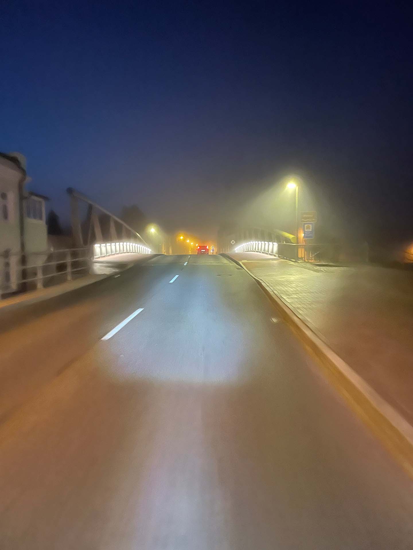 Durch den Nebel bei Warnow