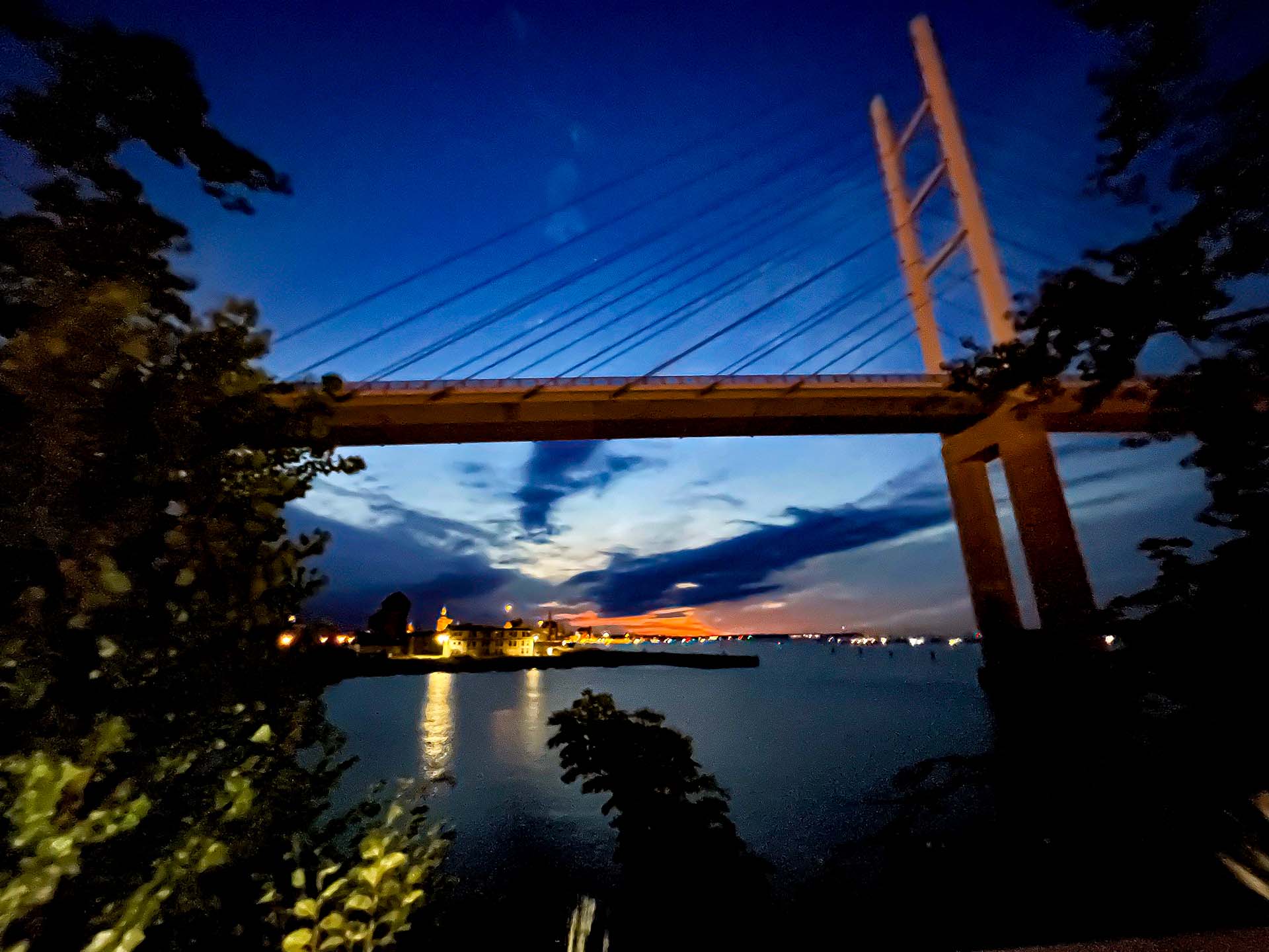 Die letzten Strahlen der Sonne.