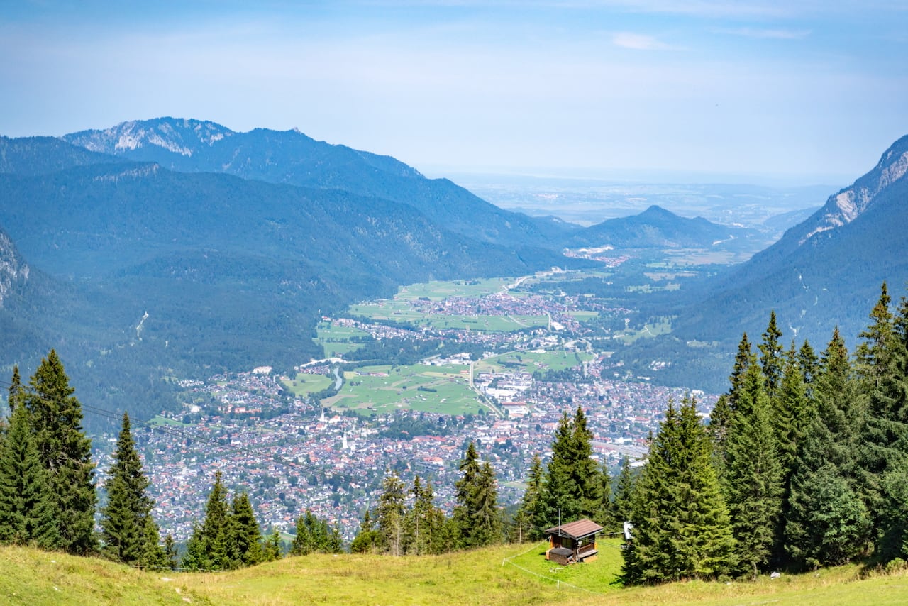 Blick auf Garmisch-Patenkirchen.