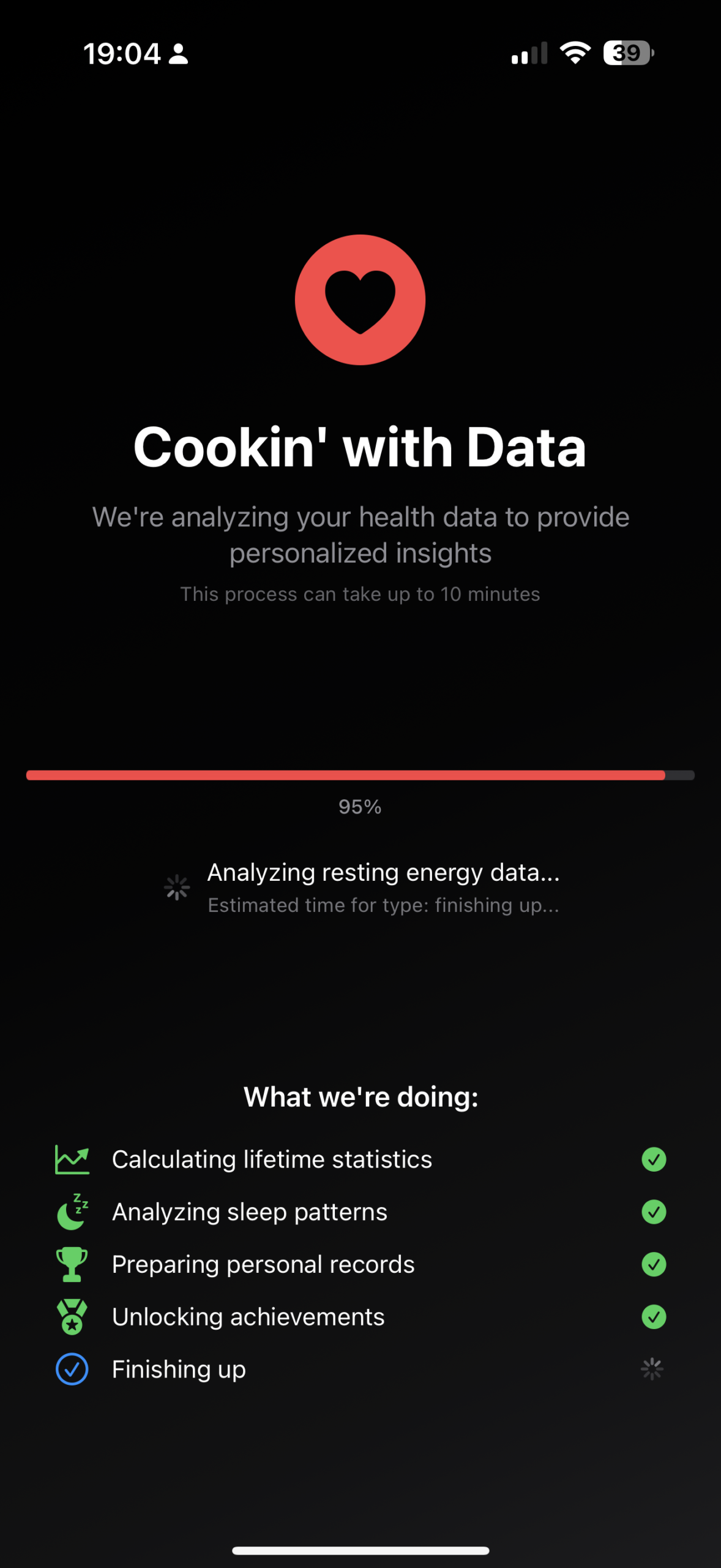 Die initiale Berechnung der Daten benötigt je nach Größe und verfügbarer Rechenleistung zwischen einer und zehn Minuten